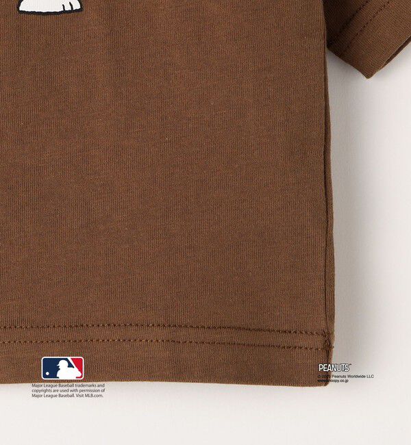 SHIPS KIDS「SHIPS KIDS:85～95cm / PEANUTS&times;MLB プリント Tシャツ」|Tシャツ・カットソー|