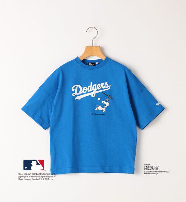 SHIPS KIDS「SHIPS KIDS:85～95cm / PEANUTS&times;MLB プリント Tシャツ」|Tシャツ・カットソー|ブルー