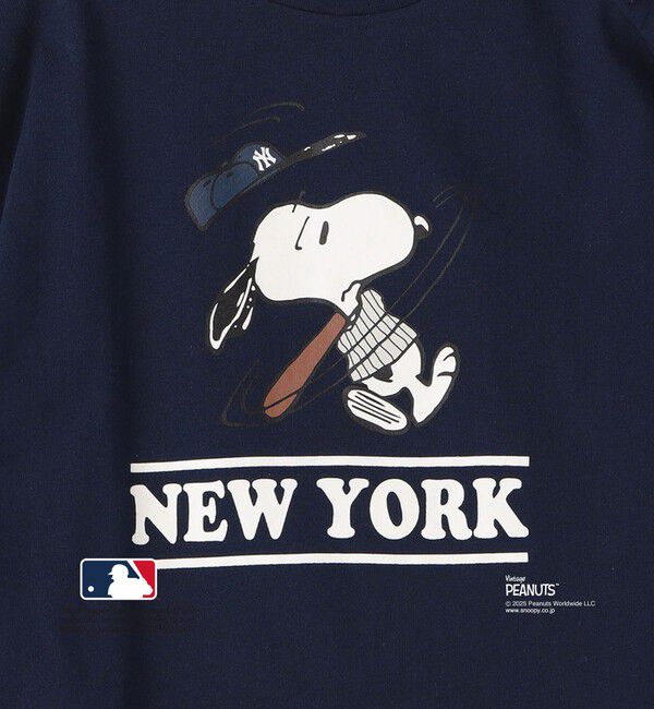 SHIPS KIDS「SHIPS KIDS:85～95cm / PEANUTS&times;MLB プリント Tシャツ」|Tシャツ・カットソー|