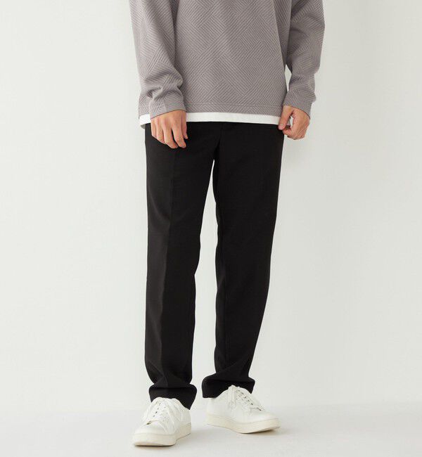 SHIPS Colors 「SHIPS Colors:〈洗濯機可能〉TR 裏起毛 イージー スラックス」|スラックス|ブラック