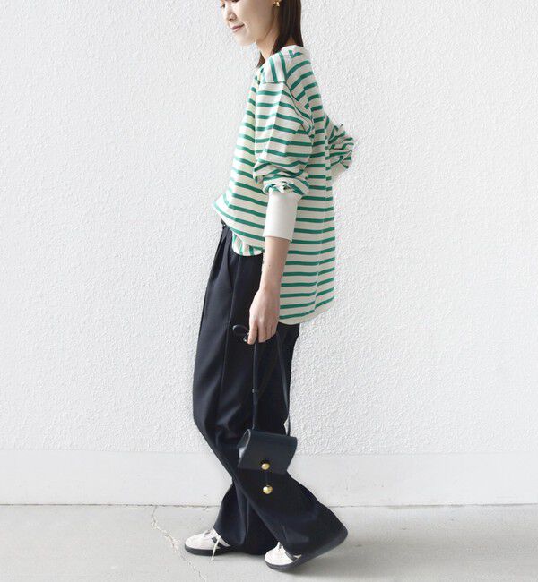 SHIPS for women「【SHIPS別注】TENNESSEE:〈洗濯機可能〉ワイド ボーダー TEE」|Tシャツ・カットソー|