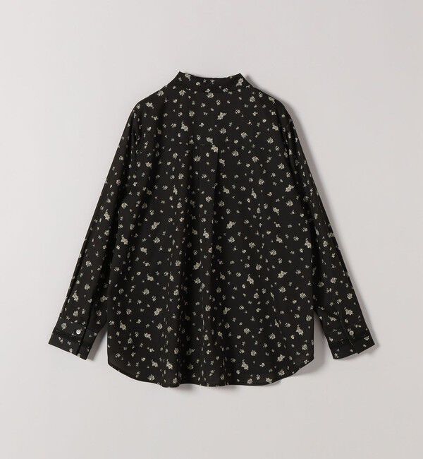 SHIPS any「SHIPS any:〈洗濯機可能〉フラワー プリント レース オープンカラー シャツ」|シャツ・ブラウス|