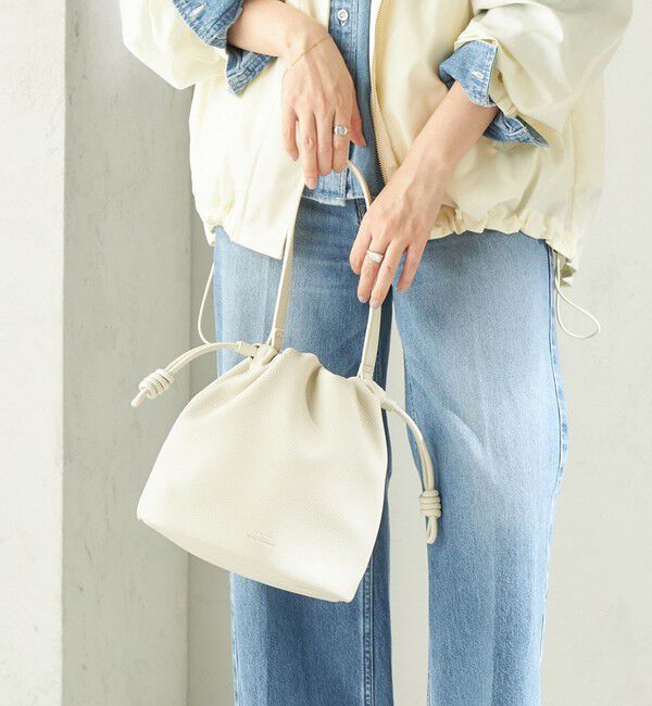 SHIPS for women「《一部追加予約》【WEB限定】George Cinq:DRAWSTRING BAG（S）」|ショルダー・メッセンジャー|オフホワイト