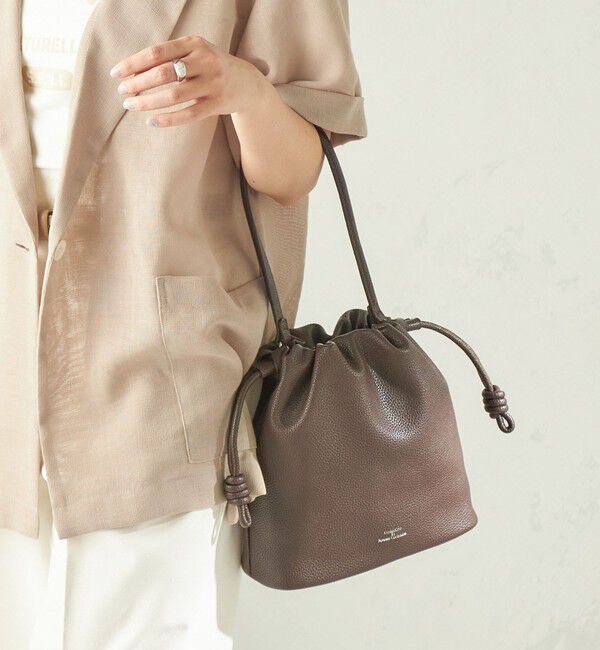 SHIPS for women「《一部追加予約》【WEB限定】George Cinq:DRAWSTRING BAG（S）」|ショルダー・メッセンジャー|ブラウン