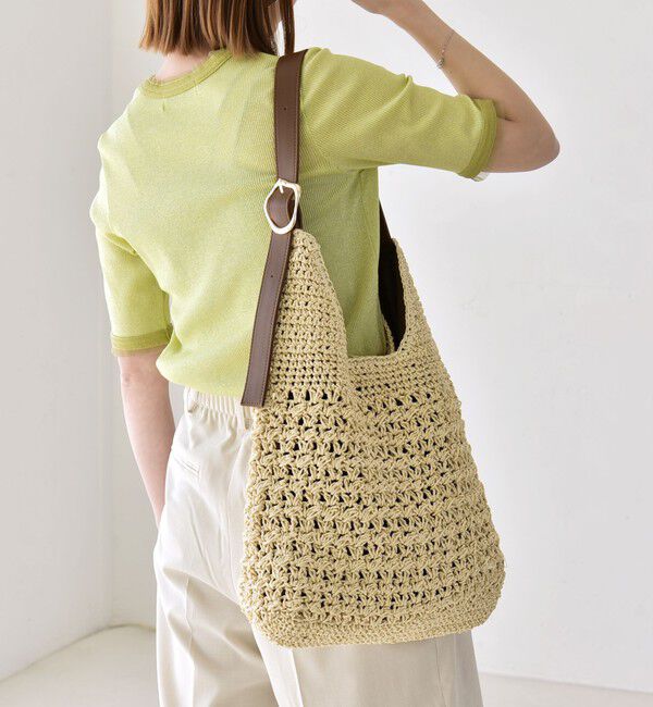 quaranciel「《予約》quaranciel: バックル ショルダー ペーパー トート バッグ（A4対応）」|トートバッグ|