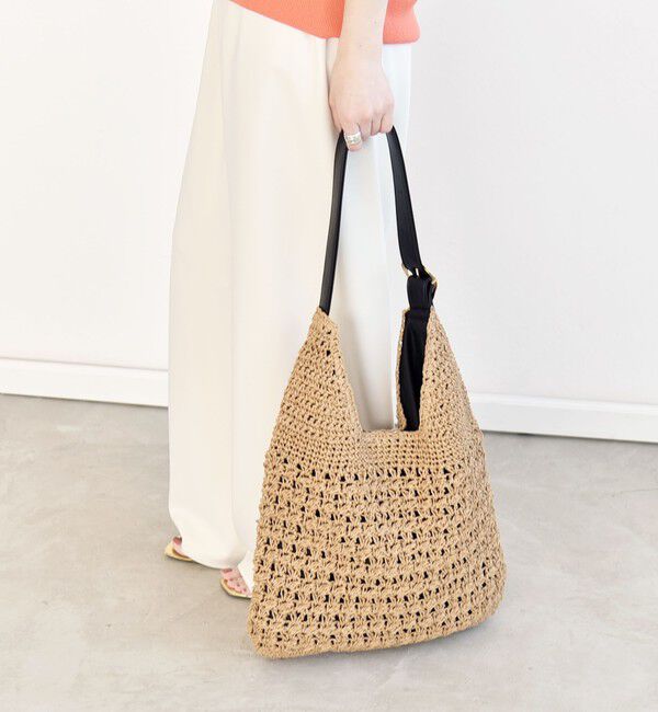 quaranciel「《予約》quaranciel: バックル ショルダー ペーパー トート バッグ（A4対応）」|トートバッグ|