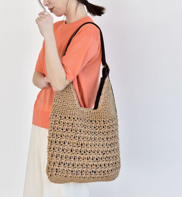 quaranciel「《予約》quaranciel: バックル ショルダー ペーパー トート バッグ（A4対応）」|トートバッグ|