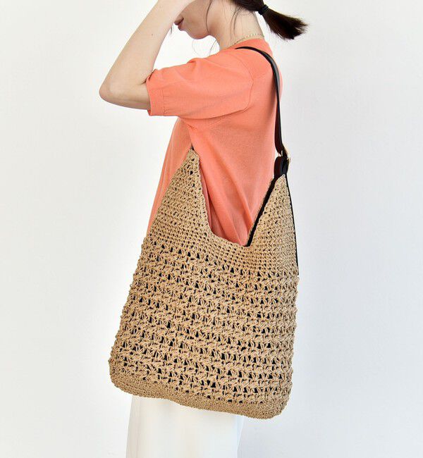 quaranciel「《予約》quaranciel: バックル ショルダー ペーパー トート バッグ（A4対応）」|トートバッグ|