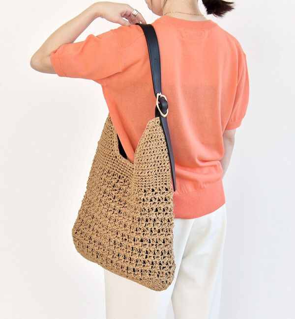 quaranciel「《予約》quaranciel: バックル ショルダー ペーパー トート バッグ（A4対応）」|トートバッグ|