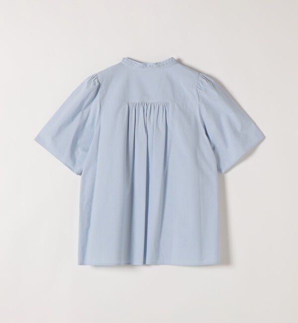 SHIPS any「《予約》SHIPS any:〈洗濯機可能〉タイプライター フリル スキッパー パフ ブラウス」|シャツ・ブラウス|