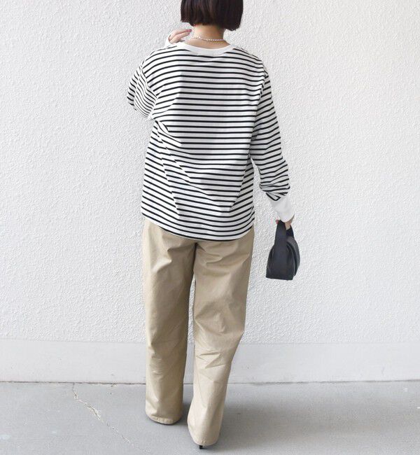 SHIPS for women「〈接触冷感 / UVカット / 手洗い可能〉ロング リブ ラウンド ヘム プルオーバー」|Tシャツ・カットソー|