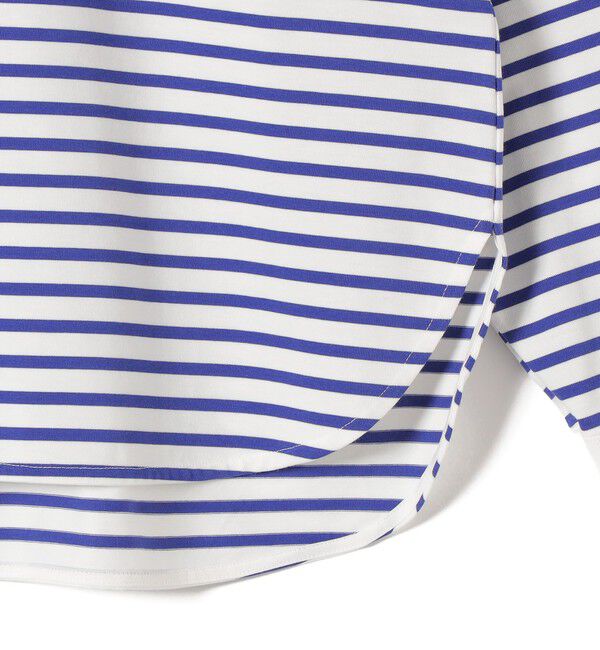 SHIPS for women「〈接触冷感 / UVカット / 手洗い可能〉ロング リブ ラウンド ヘム プルオーバー」|Tシャツ・カットソー|