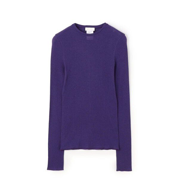 Ballsey「コットンシルクリブ クルーネックプルオーバー」|Tシャツ・カットソー|77 パープル