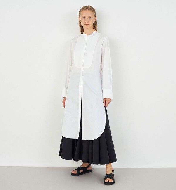 DES PRES「ドビークロス ブザムシャツワンピース」|ワンピース|
