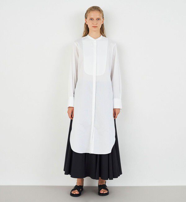 DES PRES「ドビークロス ブザムシャツワンピース」|ワンピース|
