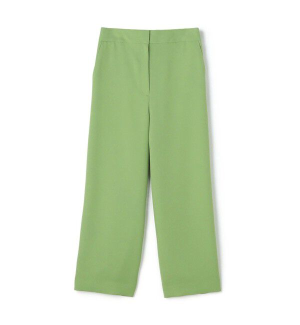 Ballsey「パウダリーストレッチツイル セミワイドパンツ」|その他|53 グリーン