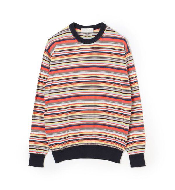 TOMORROWLAND MENS「TOMORROWLAND tricot ギザコットン クルーネックプルオーバー」|ニット・セーター|68 ネイビー系