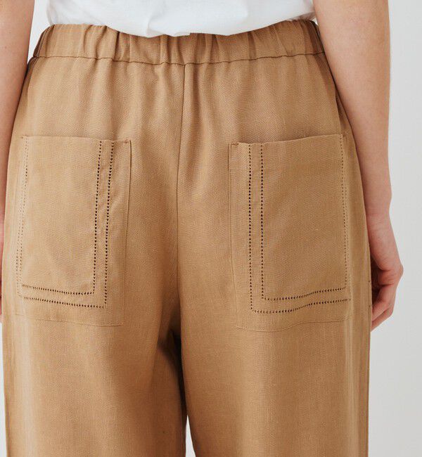 GALERIE VIE「リブコンビフレンチリネン ワイドイージーパンツ」|その他|