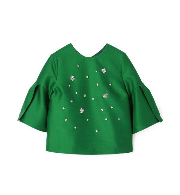 TOMORROWLAND BUYING WEAR「【別注】FLICKA for TOMORROWLAND with bijou トップス」|シャツ・ブラウス|54 グリーン系