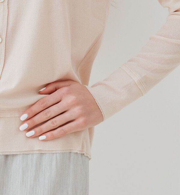 GALERIE VIE「 ガーゼフライス クルーネックカーディガン」|カーディガン|