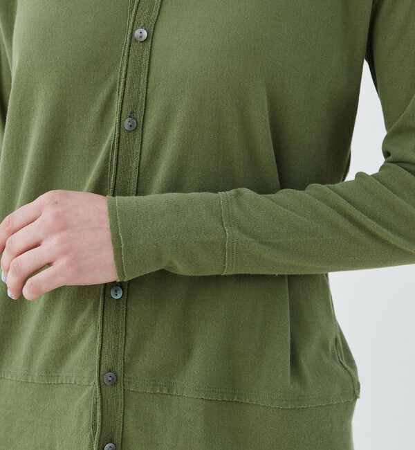 GALERIE VIE「 ガーゼフライス クルーネックカーディガン」|カーディガン|