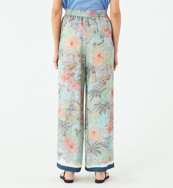 MACPHEE「スカーフプリント イージーストレートパンツ」|その他|