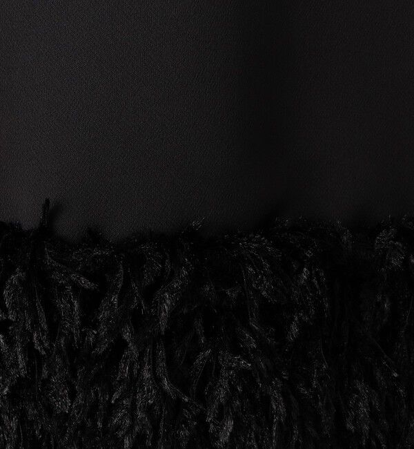 Ballsey「フェザーコンビ トラペーズロングスカート」|フレア|