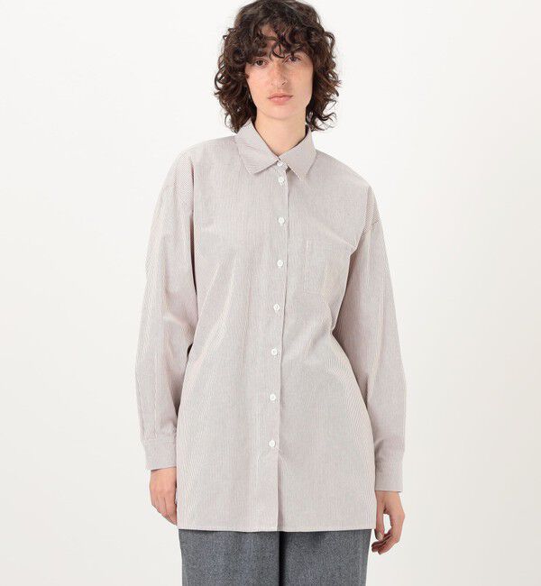 TOMORROWLAND GOODS「JESSE KAMM コットンストライプ ペインターシャツ」|シャツ・ブラウス|