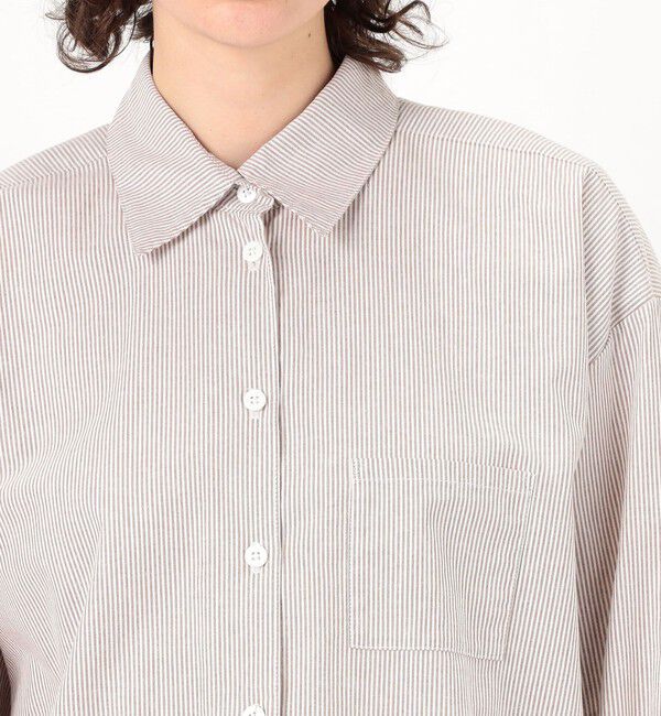 TOMORROWLAND GOODS「JESSE KAMM コットンストライプ ペインターシャツ」|シャツ・ブラウス|