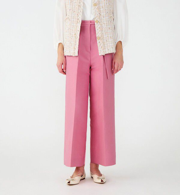 Ballsey「コットンシルクダブルクロス ストレートワイドパンツ」|その他|