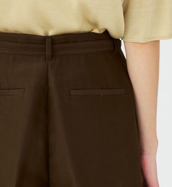 Ballsey「コットンシルクダブルクロス ストレートワイドパンツ」|その他|