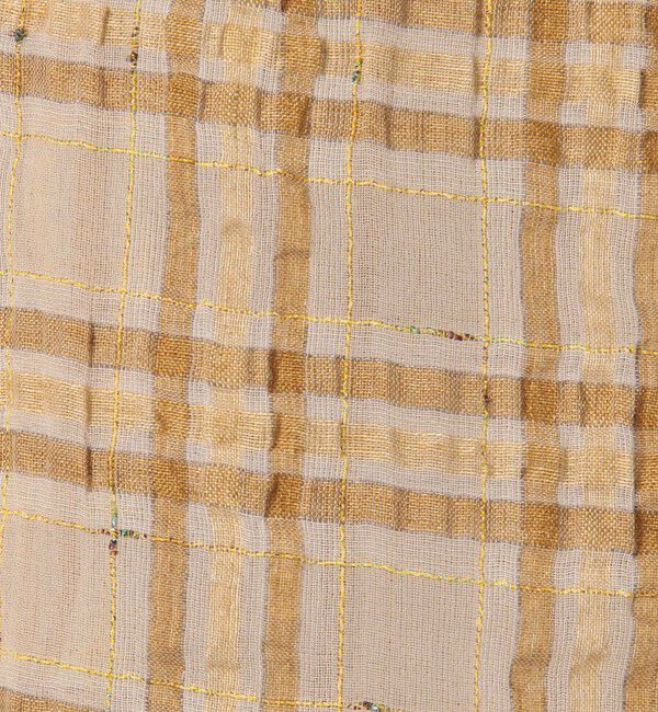 Ballsey「【WEB先行予約】シアープラッド フレンチロングシャツブラウス」|ワンピース|