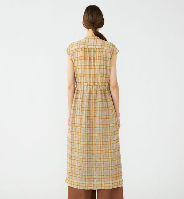 Ballsey「【WEB先行予約】シアープラッド フレンチロングシャツブラウス」|ワンピース|