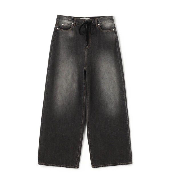 Edition「ブラックデニム ドローコードパンツ」|デニム|17 チャコールグレー