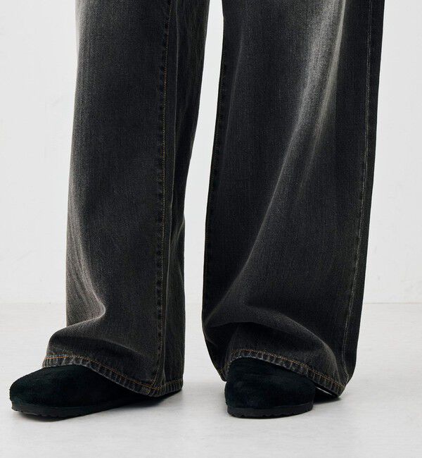 Edition「ブラックデニム ドローコードパンツ」|デニム|