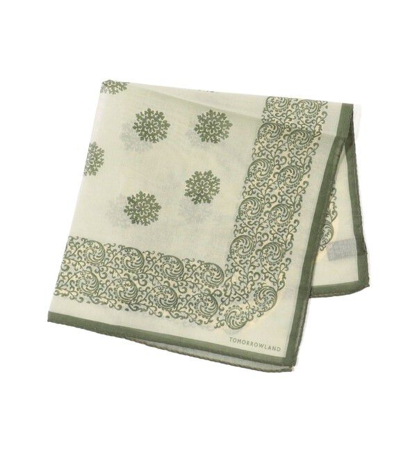 TOMORROWLAND GOODS「TOMORROWLAND コットンシルク プリントポケットチーフ」|バンダナ・スカーフ|