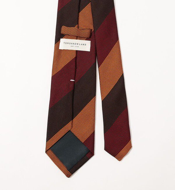 TOMORROWLAND GOODS「TOMORROWLAND シルクジャガード レジメンタルストライプネクタイ」|ネクタイ・蝶ネクタイ|