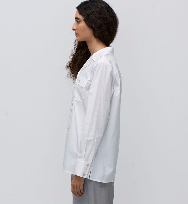 BACCA「コットンブロード オープンカラーシャツ」|シャツ・ブラウス|