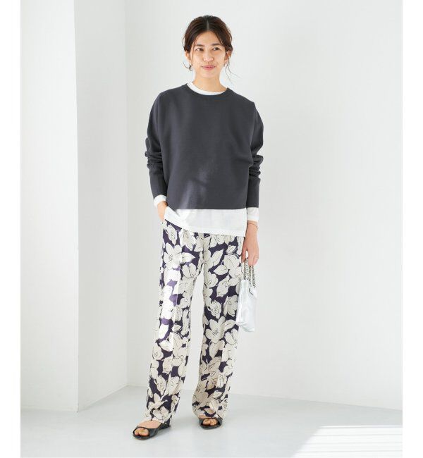 IENA「ファインコットンスムースプルオーバー」|ニット・セーター|