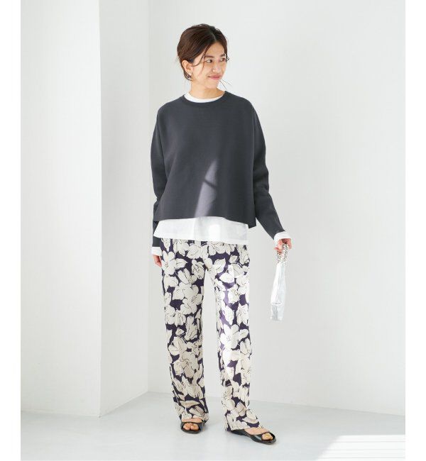 IENA「ファインコットンスムースプルオーバー」|ニット・セーター|