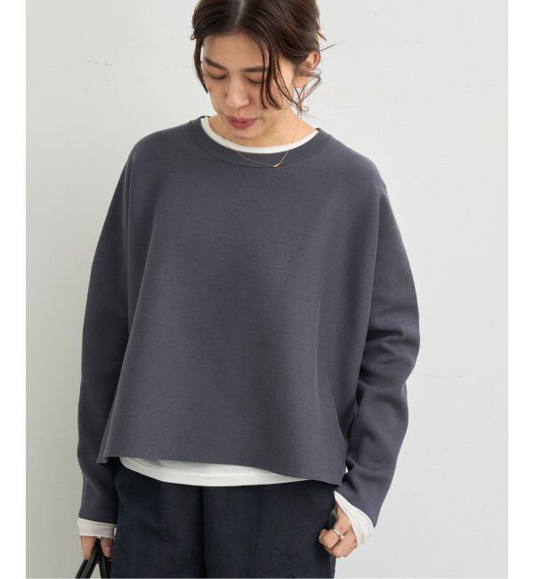 IENA「ファインコットンスムースプルオーバー」|ニット・セーター|