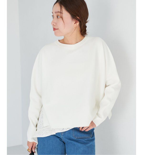 IENA「ファインコットンスムースプルオーバー」|ニット・セーター|