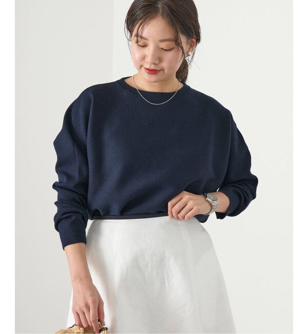 IENA「ファインコットンスムースプルオーバー」|ニット・セーター|