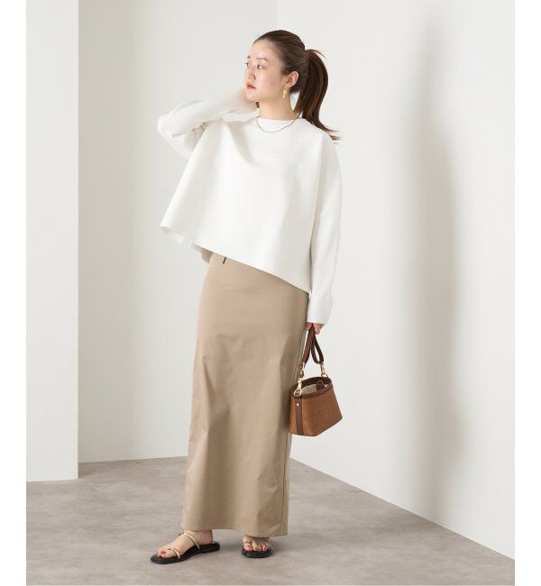 IENA「ファインコットンスムースプルオーバー」|ニット・セーター|