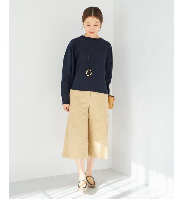 IENA「ファインコットンスムースプルオーバー」|ニット・セーター|