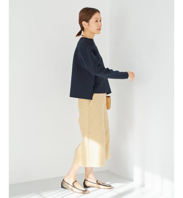 IENA「ファインコットンスムースプルオーバー」|ニット・セーター|