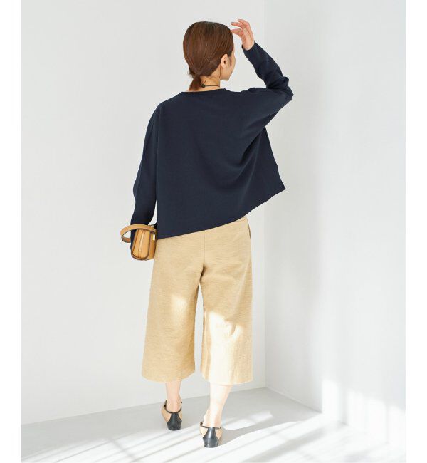 IENA「ファインコットンスムースプルオーバー」|ニット・セーター|