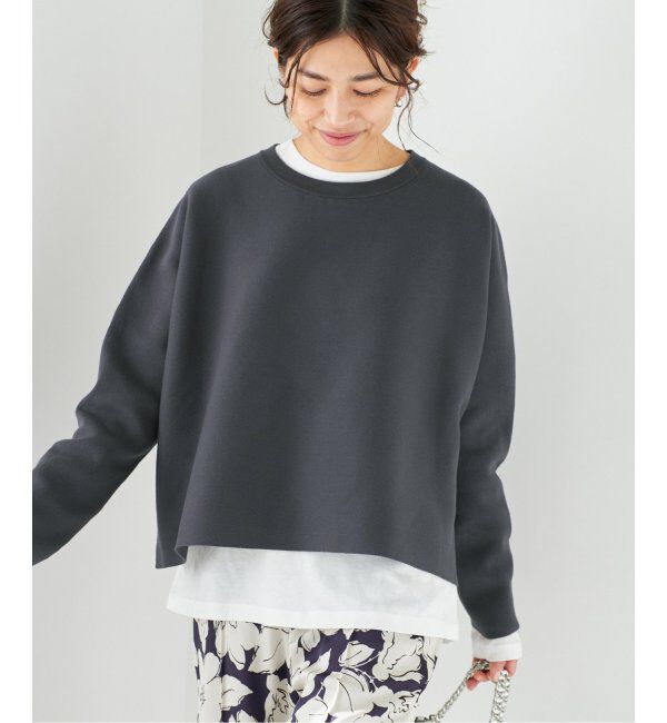 IENA「ファインコットンスムースプルオーバー」|ニット・セーター|