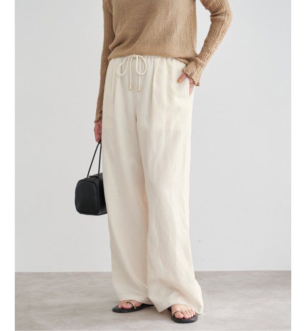 IENA「リネン混イージーパンツ」|その他|