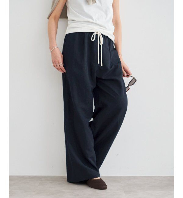 IENA「リネン混イージーパンツ」|その他|